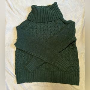 Turtleneck Green Sweater M